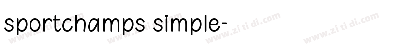 sportchamps simple字体转换